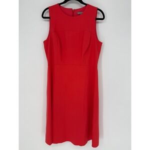 CLASSIQUES ENTIER CORAL RED SHEATH DRESS SIZE 12